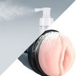 pocket pussy cleaning with toy cleaner or foam soap